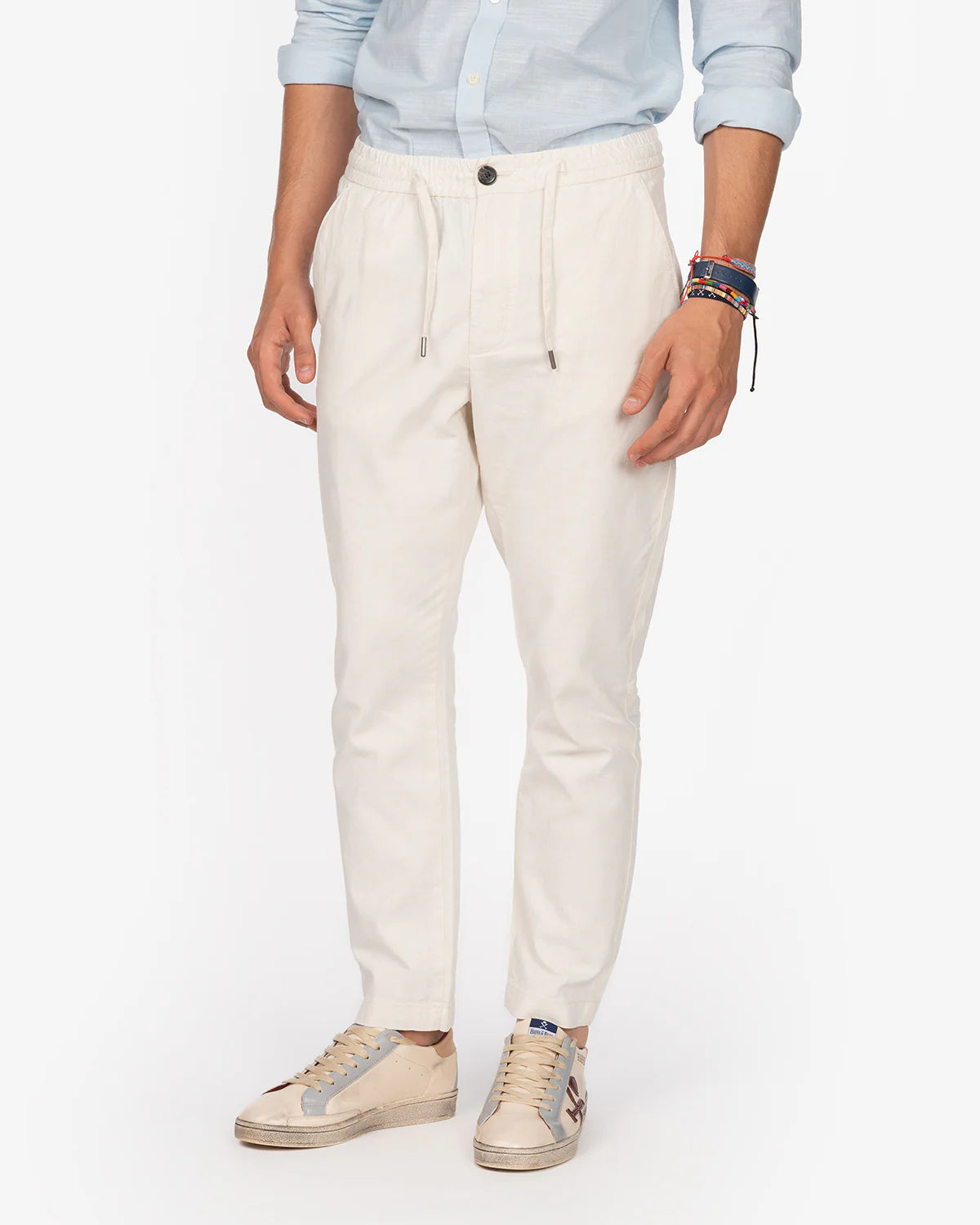 PANTALON LINO CREMA